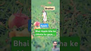 Brother became small after eating apple ventriloquist bellylaughs comedian shorts sketchcomedy [upl. by Docilla]