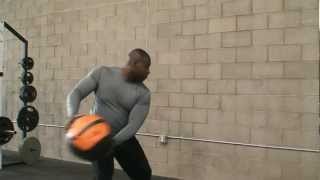 Crossfit Wall Ball Exercises  Side Throw Tutorial [upl. by Nivan803]