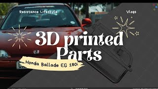 We 3D printed and fitted a new EG Glovebox handle for my Honda EG 180I [upl. by Zzabahs]