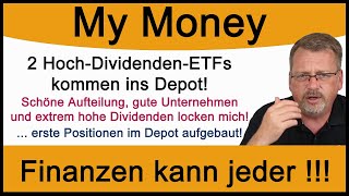 2 HochDividendenETFs kommen ins Depot Schöne Aufteilung und extrem hohe Dividenden locken mich [upl. by Lletnahc]