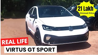 Volkswagen Virtus GT Plus Sport Review  Latest Updates  Price [upl. by Odranar]