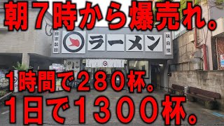 鹿児島）毎分５杯のラーメンが売れ続け１日に１３００杯売る九州最強朝ラーメン店。 [upl. by Marni841]