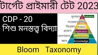 Bloom taxonomy bloom Taxonomy in Bengali cognitive domain primary Tet wb Tet child psychology [upl. by Alian]