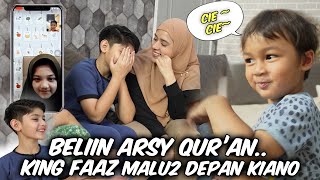 KETAUAN KASIH ARSY HADIAH AL QURAN KING FAAZ MALUUU DIDEPAN KIANO [upl. by Suilmann]