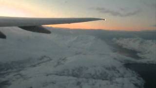 SAS Scandinavian Airlines SK4417 Tromsø  Oslo Takeoff amp Landing [upl. by Ruenhcs111]