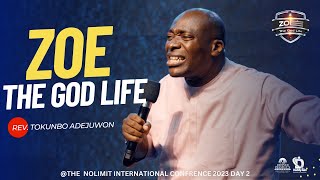 REV TOKUNBO ADEJUWON  ZOE THE GOD LIFE [upl. by Ordnas363]