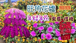 輕輕鬆鬆，花墟遊蹤 旺角花墟  年桔年花 寓意 價格  年桔 水仙 蘭花 五代同堂 富貴子 紫牡丹 日本珍珠杜鵑  Mong Kok Flower Market  CNY Flowers [upl. by Dorthy]