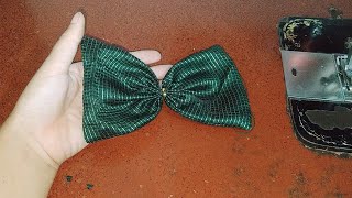 bow design blouse cutting and stitching  bow tie tutorial easy  how to make bow design in blouse [upl. by Onitnerolf545]