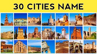 Top 20 Cities Name With Images  English  A To Z Gyaan ManojDey ❤️ IAmBengali [upl. by Irodim932]