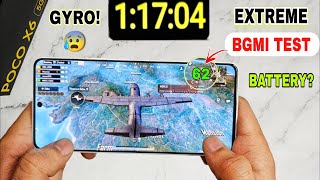 Poco X6 5G Bgmi Pubg Test Graphics setting test 🔥 poco x6 bgmi battery test gyro [upl. by Jens418]