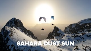 Epic Paragliding in Sahara Dust Sun [upl. by Briny]