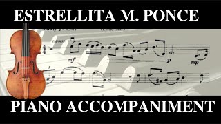 Estrellita Violin y Piano Manuel M Ponce  Piano accompaniment [upl. by Joeann626]