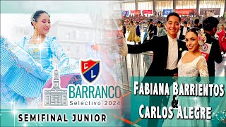 IV SELECTIVO BARRANCO  CL 2024  SEMIFINAL JUNIOR  FABIANA BARRIENTOS Y CARLOS ALEGRE [upl. by Mariandi446]