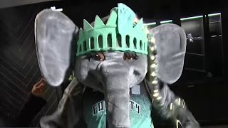 Meet Ellie the elephant New York Libertys TikTokfamous dancing mascot  NBC New York [upl. by Anelys]