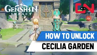 How to Unlock Cecilia Garden Puzzle Guide  Genshin Impact Domain of Forgery [upl. by Stahl]