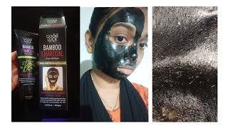 Bamboo Charcoal peel off mask review  boy and girlTamil Good luck brand blocked head [upl. by Radmen]