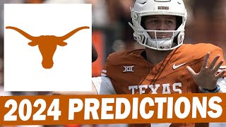 Texas Longhorns 2024 Season Predictions [upl. by Ailecnarf]