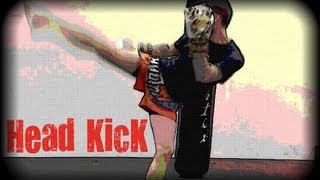 Muay Thai  How to Throw a Rear Head Kick [upl. by Ernaldus]