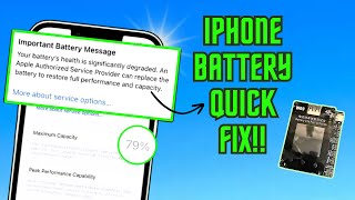 Quickly Increase iPhone 11 ProMax Battery Health and Replace Battery  OSS Team W09 Pro [upl. by Mccready]