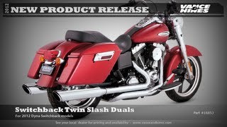 Switchback Twin Slash Duals for 2012 HarleyDavidson Dyna Switchback FLD [upl. by Olivia]