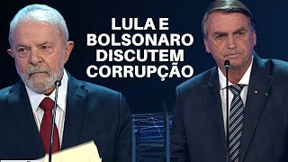 Bolsonaro pergunta para Lula sobre corrupção na Petrobras  Band Eleições  Debate Presidencial 2022 [upl. by Beverlie]