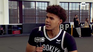 Cam Johnson on chemistry with Mikal Bridges from Suns to Nets [upl. by Kcirde931]