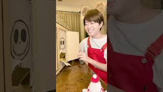 WHEN I OPEN THE CARDBOARD DOOR SANTA COMES shorts asmr [upl. by Laresa]