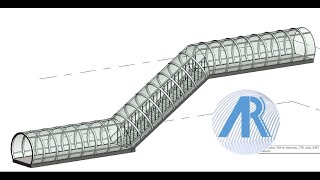 Pompidou Center Covered Stair pt3 Revit Tutorial [upl. by Shana]