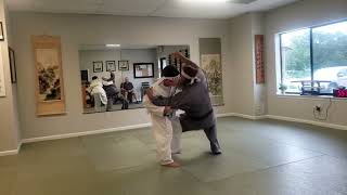 O Soto Gare  Leg Sweep  High Bridge AikidoAikijujutsu [upl. by Aicak]