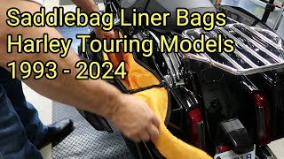 BENLARI Saddle Bag Liner Bag for Harley Touring Models Review [upl. by Naired]