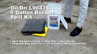 OilDri Universal Bucket Spill Kit [upl. by Farika812]