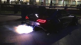 CRAZY LOUD Nissan Silvia S14 Brill Steel V8 SHOOTING HUGE FLAMES [upl. by Lechner]