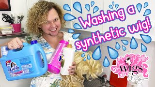 How to wash a synthetic wig [upl. by Touber]