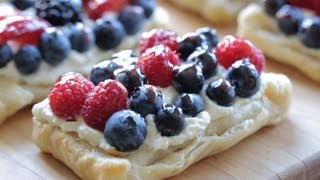 Blueberry raspberry strawberry blackberry tart recipe  4th July [upl. by Rodmur]