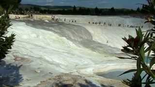 Turquie Anatolie découverte du site naturel de Pamukkale  le chateau de coton [upl. by Minoru]