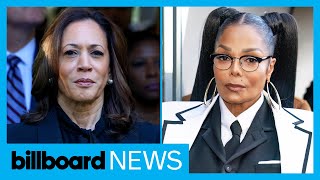 Janet Jackson Claims Kamala Harris “Isn’t Black” amp More  Billboard News [upl. by Yartnod505]