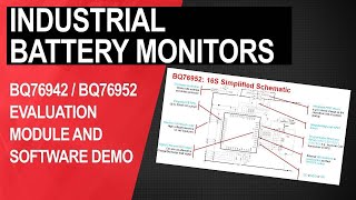 BQ76942  BQ76952 battery monitors Evaluation module and Battery Management Studio BQStudio [upl. by Hootman]