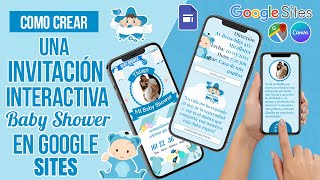 Cómo Crear una invitación interactiva de Baby shower en Google Sites con confirmación de asistencia [upl. by Nyliram]