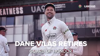 Dane Vilas walks out for the last time at Emirates Old Trafford 👏  GUARD OF HONOUR [upl. by Ifen]