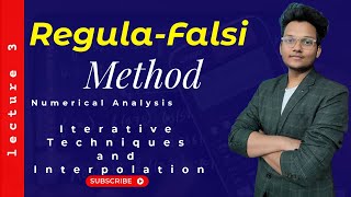 RegulaFalsi Method  Numerical Methods  Numerical Analysis [upl. by Otrebire964]