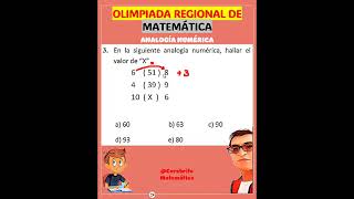 😎Analogías Numéricas para Primaria👈 olimpiadas razonamientomatematico primaria [upl. by Vil]