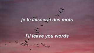 je te laisserai des mots  patrick watson lyrics with english translations [upl. by Elo361]