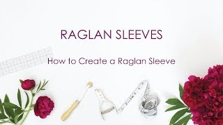 How to Create a Raglan Sleeve [upl. by Ahsirtak]