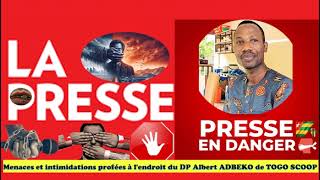 Le journalisme Togolais un danger public  Des menaces qui ciblent le journaliste Albert AGBEKO 😡 [upl. by Hailee315]