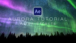 Aurora Northern Lights  After Effects Tutorial [upl. by Lula]