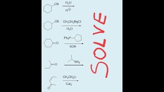 Provide products for Organic Reactions  Part 1 [upl. by Auqinet]