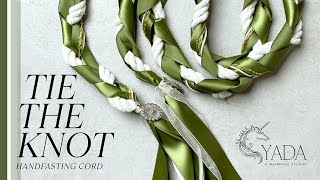 DIY TIE THE KNOT CORD  HANDFASTING CORD FOR WEDDING [upl. by Ledda694]