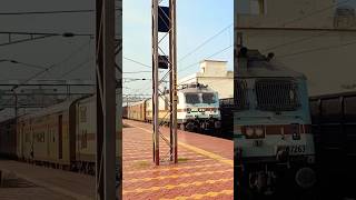 Coromandel Express Crossing in station  Coromandel Expressindiantrain railway minivlog [upl. by Irmina]