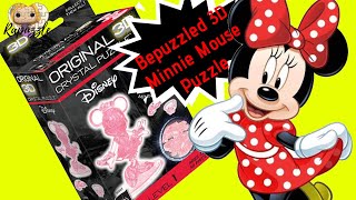 Bepuzzled 3D Crystal Puzzle Minnie Mouse Time Lapse [upl. by Akcirret]