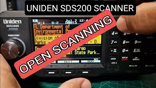 UNIDEN SDS200  OPEN SCANNING [upl. by Camala]